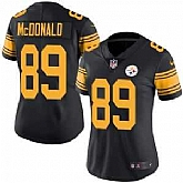 Women's Nike Pittsburgh Steelers #89 Vance McDonald Limited Black Rush Vapor Untouchable NFL Jersey Dzhi,baseball caps,new era cap wholesale,wholesale hats
